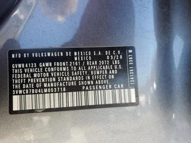 2020 VOLKSWAGEN JETTA S  