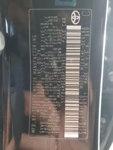 2024 TOYOTA COROLLA LE  