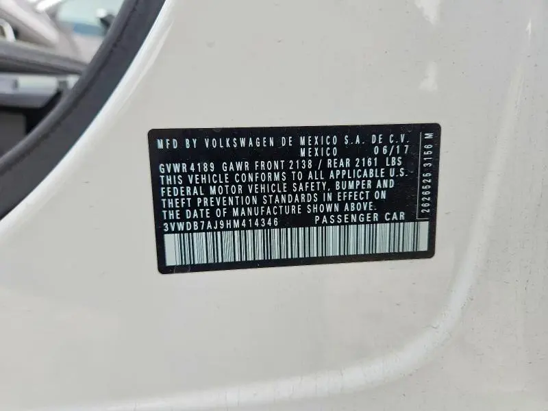 2017 VOLKSWAGEN JETTA SE  