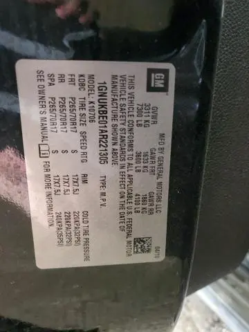 2010 CHEVROLET TAHOE K1500 LT  