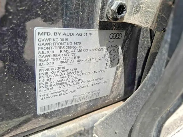 2019 AUDI Q7 PREMIUM PLUS  