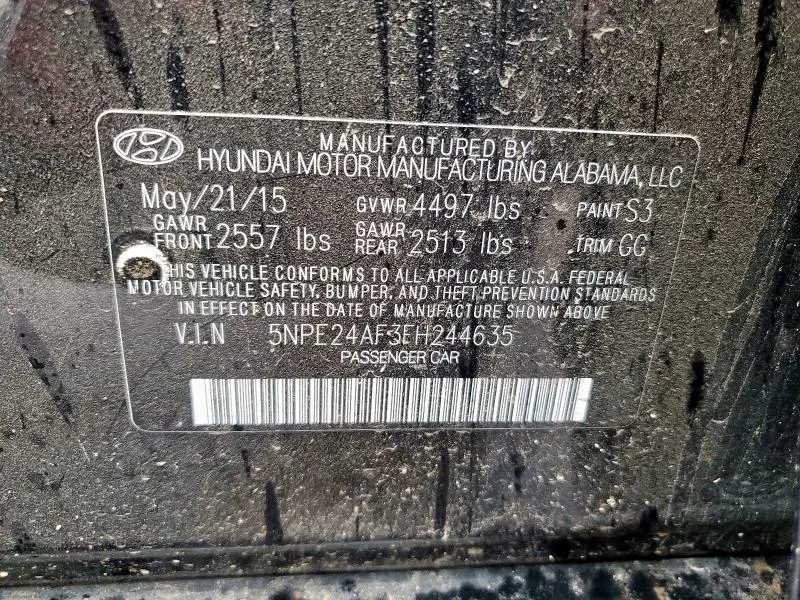 2015 HYUNDAI SONATA SE  