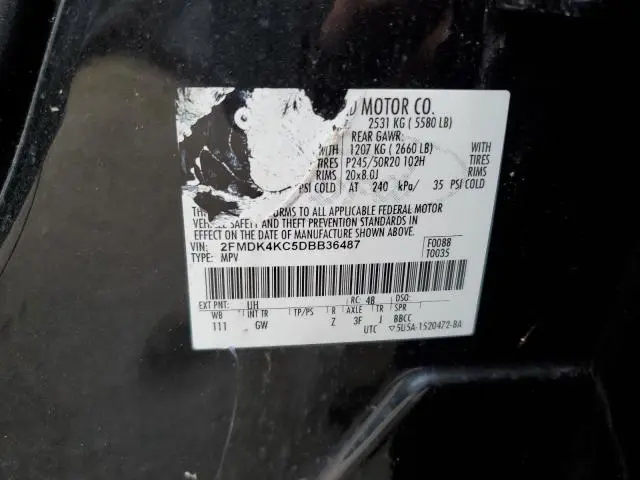 2013 FORD EDGE LIMITED  