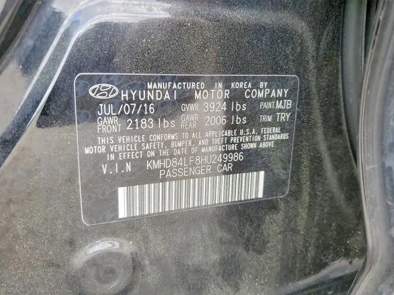 2017 HYUNDAI ELANTRA VALUE EDITION  