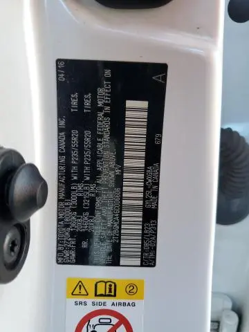 2016 LEXUS RX 450H BASE  