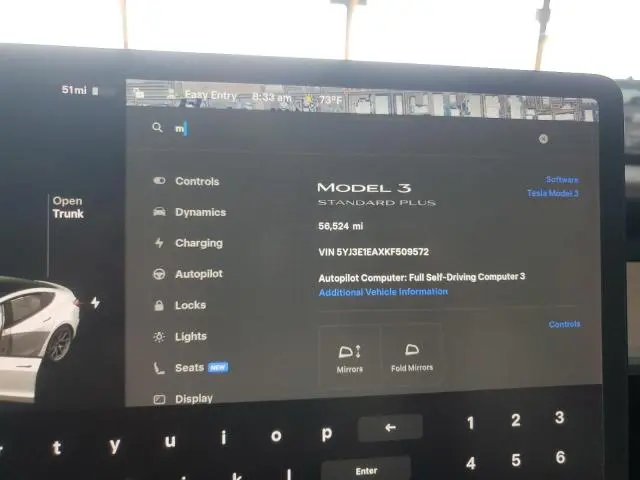 2019 TESLA MODEL 3 