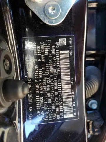 2018 HONDA CIVIC EXL  