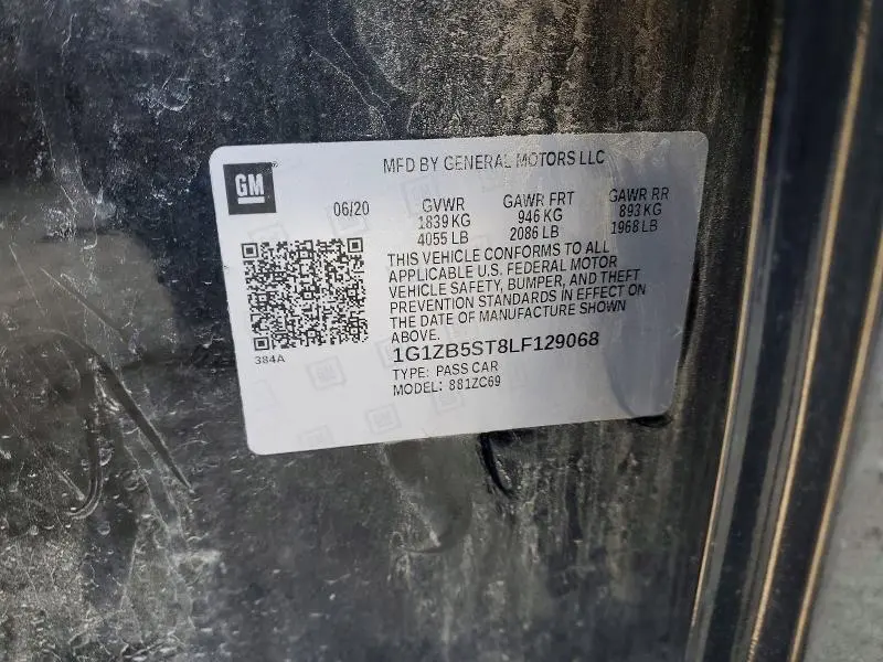 2020 CHEVROLET MALIBU LS  