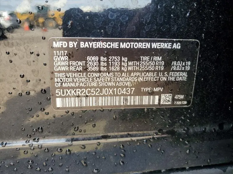 2018 BMW X5 SDRIVE35I  