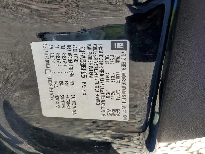 2011 GMC SIERRA K1500 SLT  