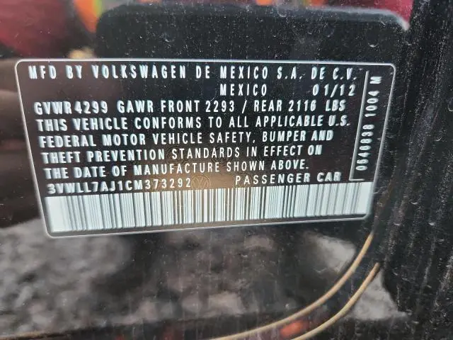 2012 VOLKSWAGEN JETTA TDI  