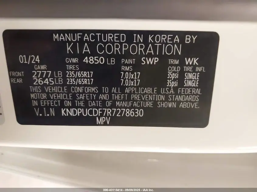 2024 KIA SPORTAGE LX