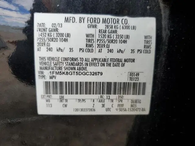 2013 FORD EXPLORER SPORT  