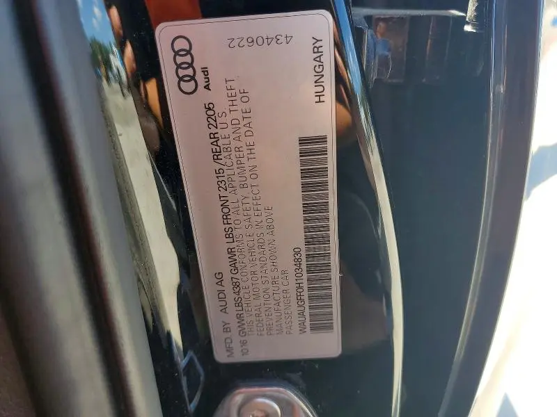 2017 AUDI A3 PREMIUM  