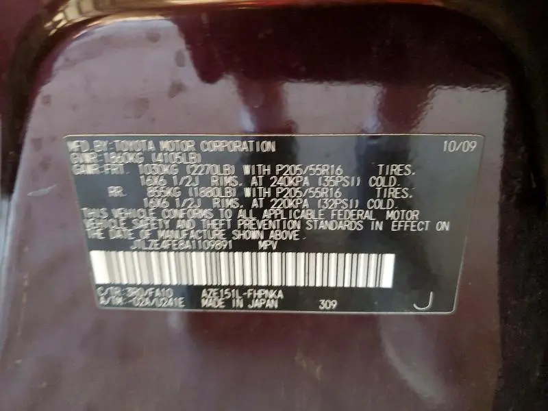 2010 TOYOTA SCION XB  