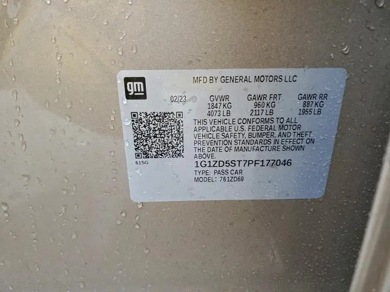 2023 CHEVROLET MALIBU LT  