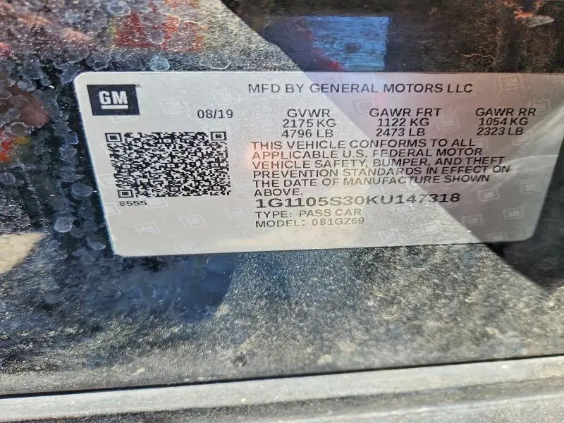 2019 CHEVROLET IMPALA PREMIER  