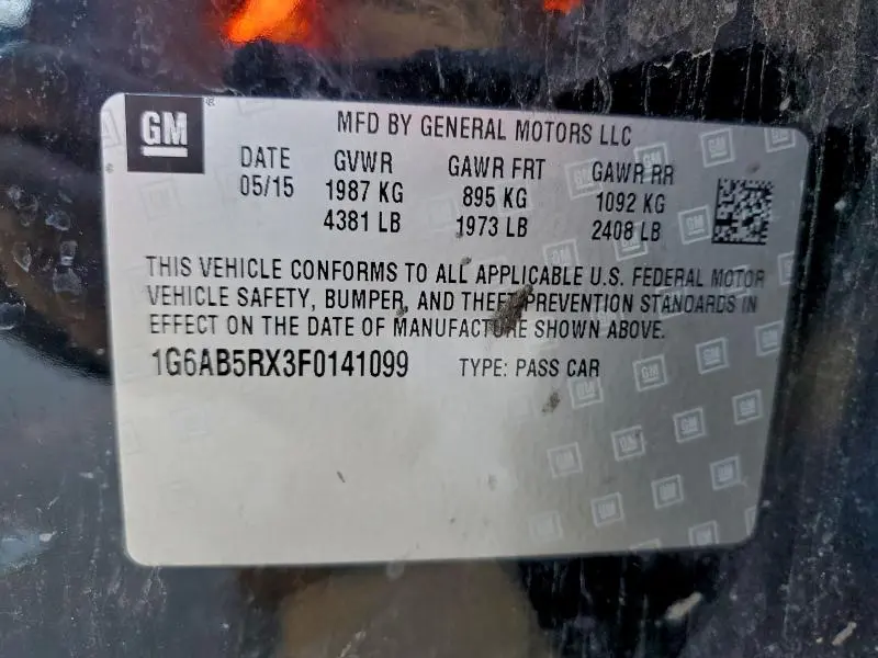 2015 CADILLAC ATS LUXURY  