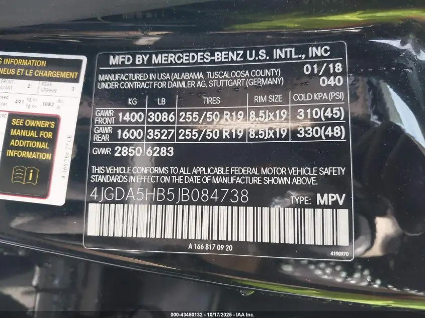 2018 MERCEDES-BENZ GLE 350 4MATIC