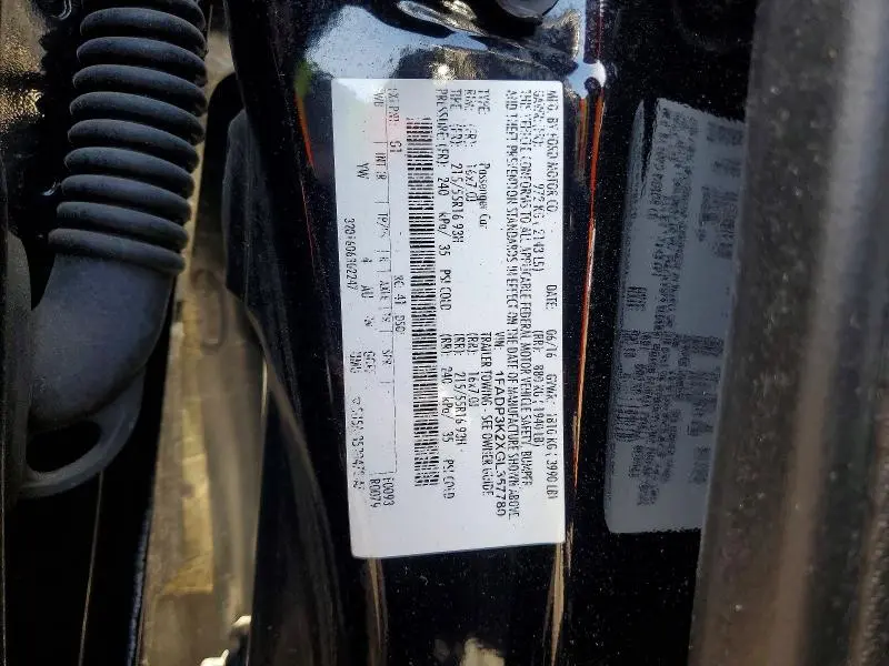 2016 FORD FOCUS SE  