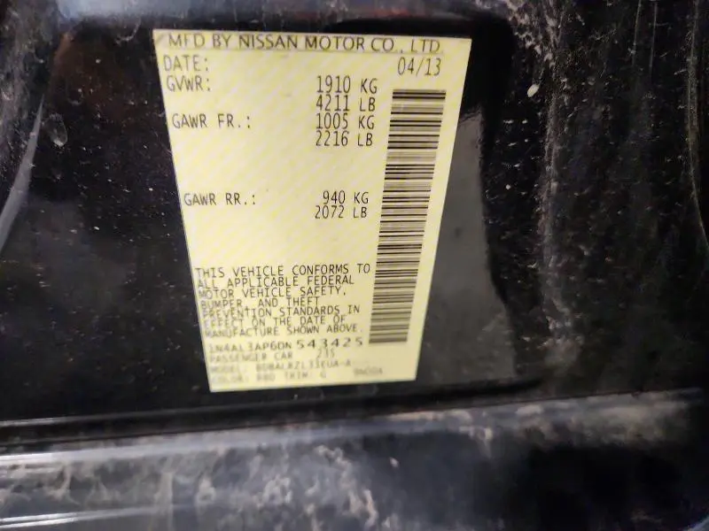 2013 NISSAN ALTIMA 2.5  
