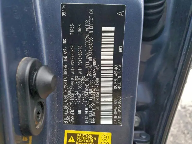 2015 TOYOTA HIGHLANDER XLE  