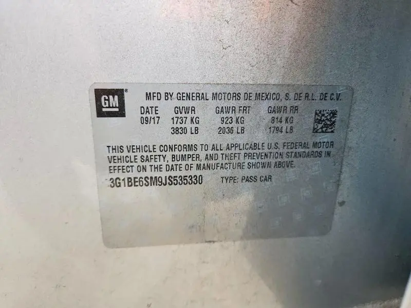 2018 CHEVROLET CRUZE LT  