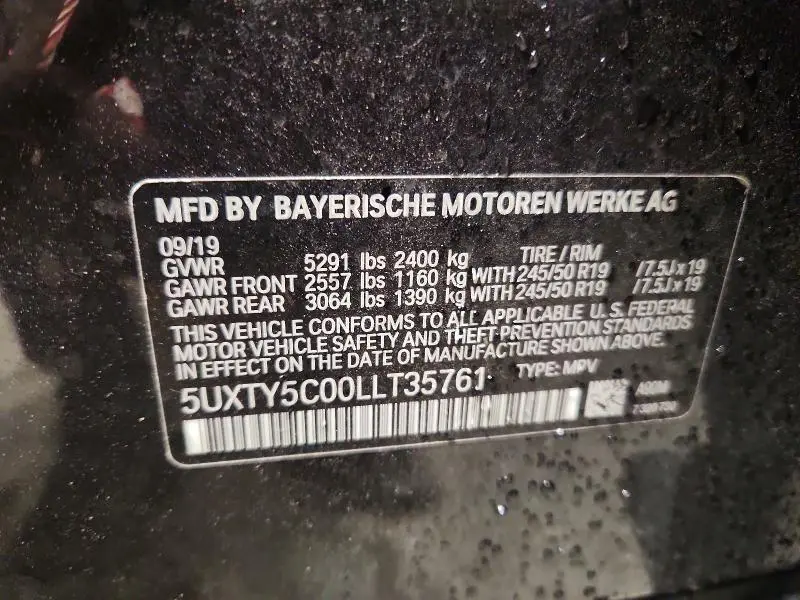 2020 BMW X3 XDRIVE30I  