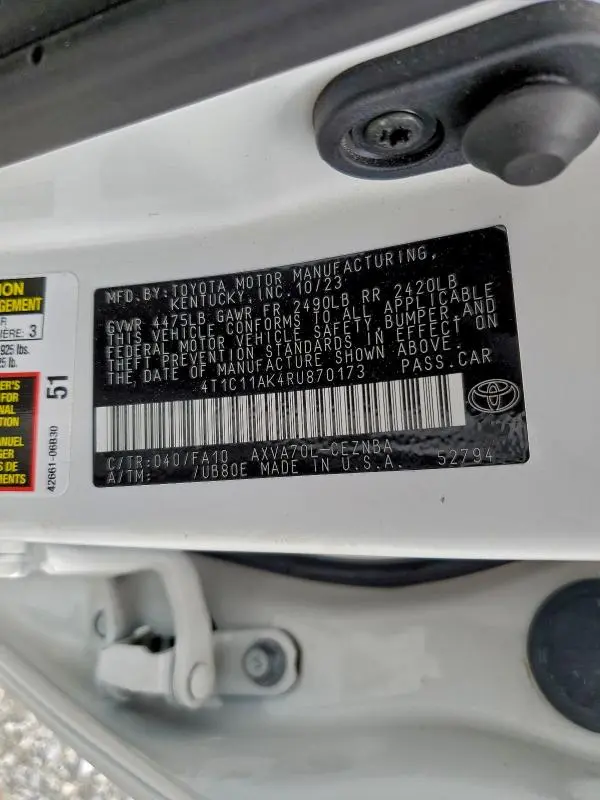 2024 TOYOTA CAMRY LE  