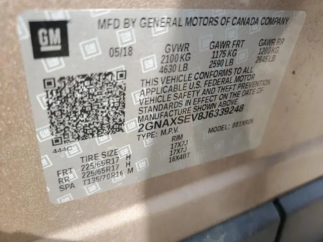 2018 CHEVROLET EQUINOX LT  