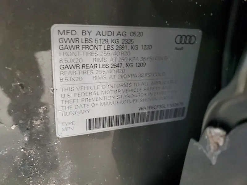 2020 AUDI Q3 PRESTIGE S-LINE  