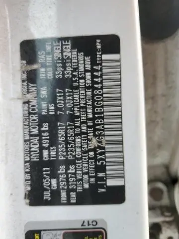 2011 HYUNDAI SANTA FE GLS  