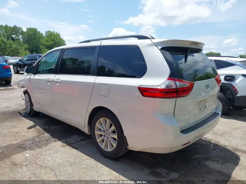 2016 TOYOTA SIENNA XLE 7 PASSENGER