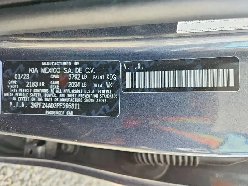 2023 KIA FORTE LXS  