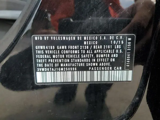2016 VOLKSWAGEN JETTA SE  