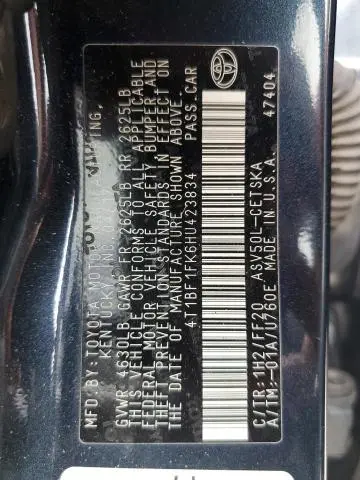 2017 TOYOTA CAMRY LE  