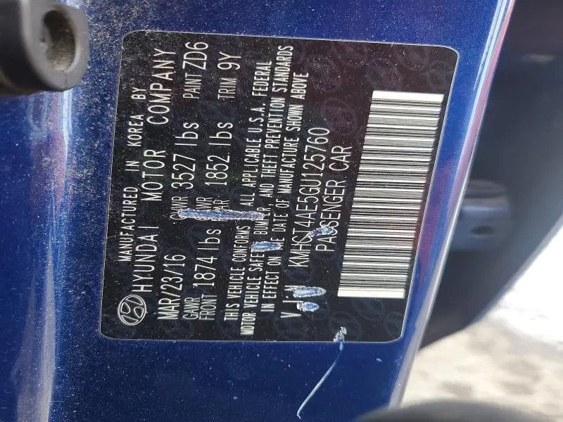 2016 HYUNDAI ACCENT SE  