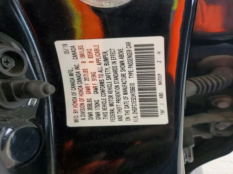 2018 HONDA CIVIC SI  