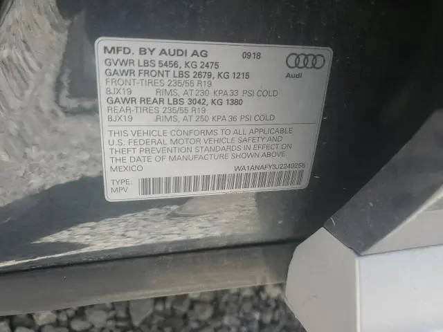 2018 AUDI Q5 PREMIUM  
