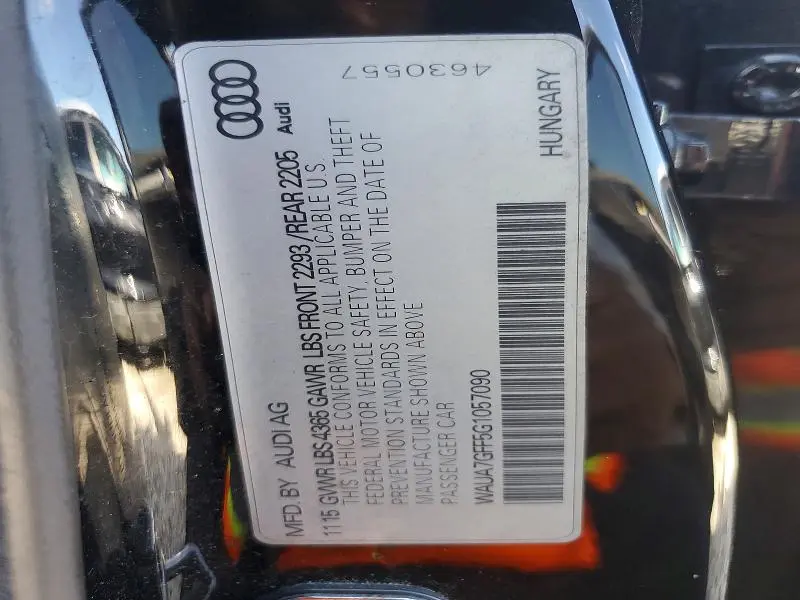 2016 AUDI A3 PREMIUM  