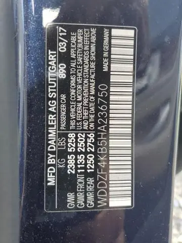 2017 MERCEDES-BENZ E 300 4MATIC  