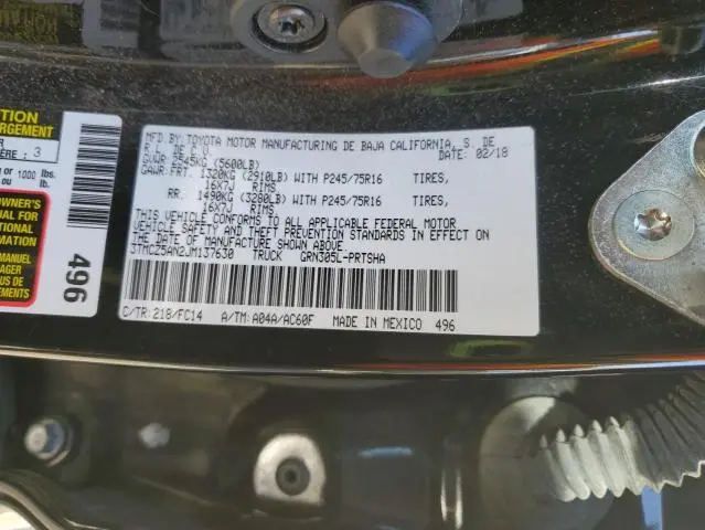 2018 TOYOTA TACOMA DOUBLE CAB  