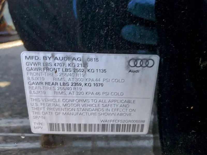 2016 AUDI Q3 PRESTIGE  