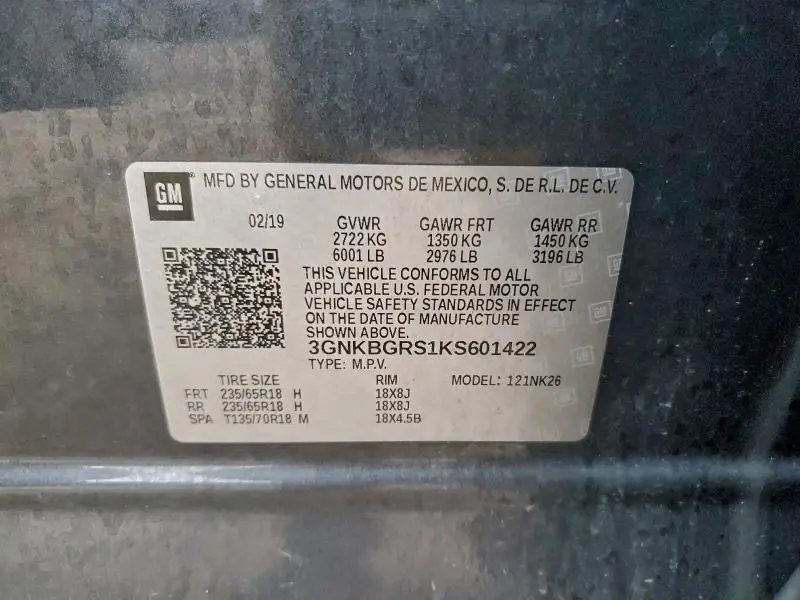 2019 CHEVROLET BLAZER 2LT  