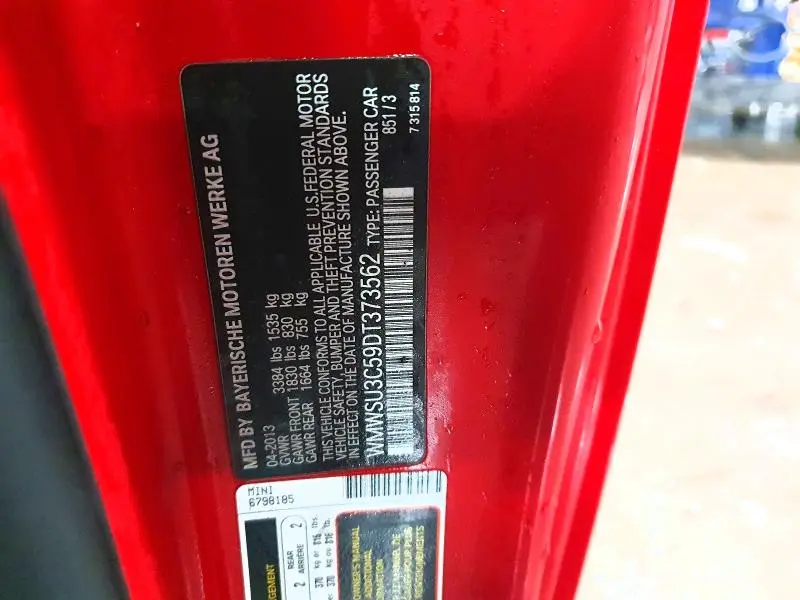 2013 MINI COOPER   
