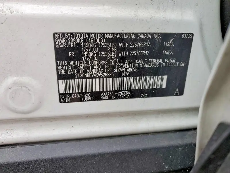 2025 TOYOTA RAV4 LE  