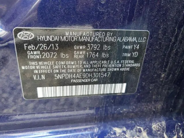 2013 HYUNDAI ELANTRA GLS  