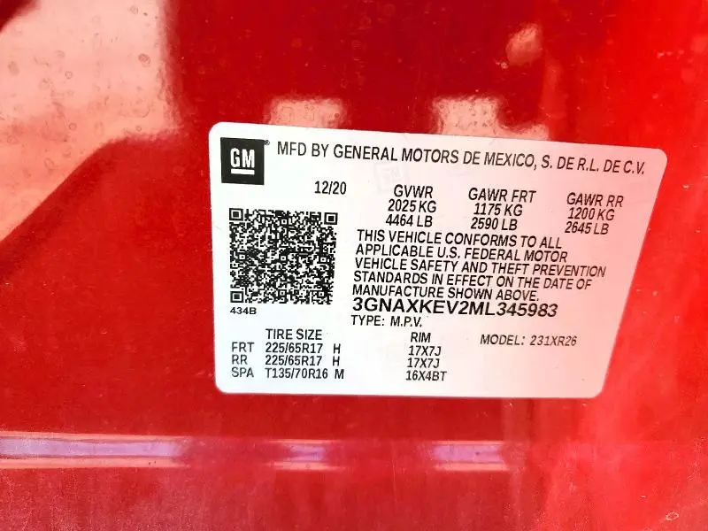 2021 CHEVROLET EQUINOX LT  