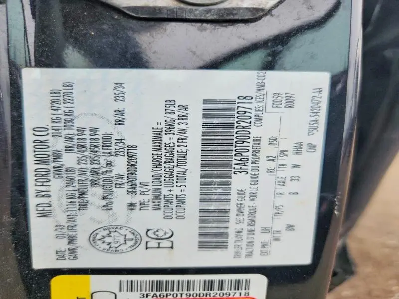2013 FORD FUSION SE  