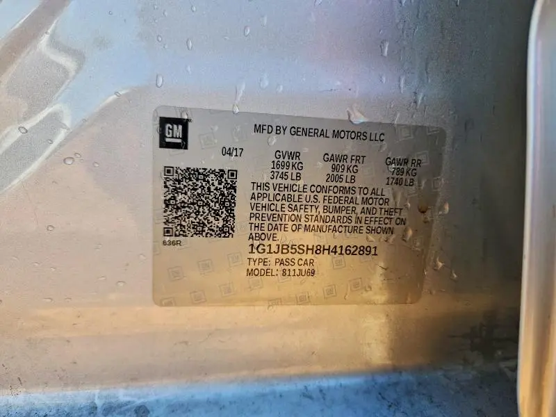 2017 CHEVROLET SONIC LS  